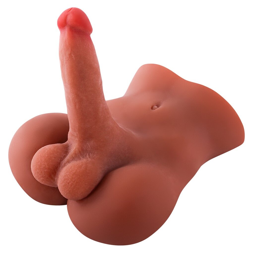Sekspoppen Torso met Huge Dildo Testikels en Anale Gat voor Gay Mannen Vrouwen 2.83kg | 6.2lbs